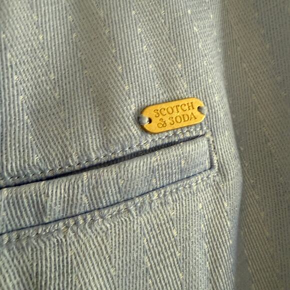 SCOTCH & SODA | Lowry Summer Edition Trouser Baby Blue Pant | Size 28 - Picture 6 of 9